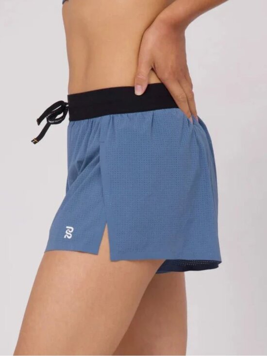Bandit Pants - Bandit Women's 3" Vento Split Short - Steel Blue - Small